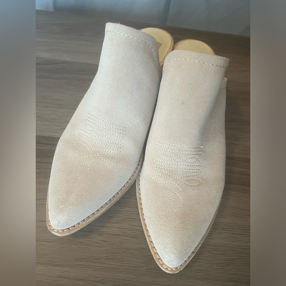 Suede Pointed Toe Mules - Picture 2 of 7